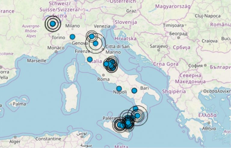 Terremoto oggi Italia 18 marzo 2019, le ultime scosse registrate – Dati Ingv