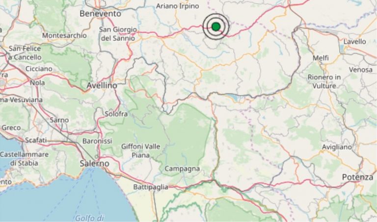 Terremoto oggi Campania, 26 marzo 2019: scossa M 2.7 in provincia di Avellino | Dati INGV