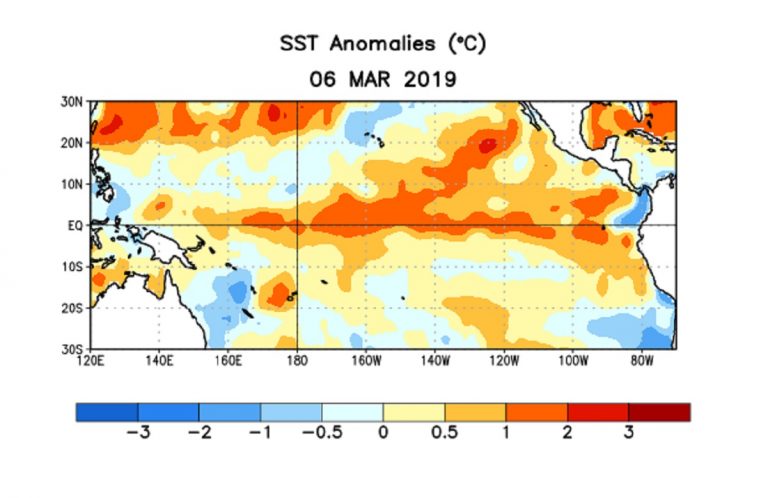 El Niño: evento debole, c’è il 60% di possibilità che continui fino all’estate