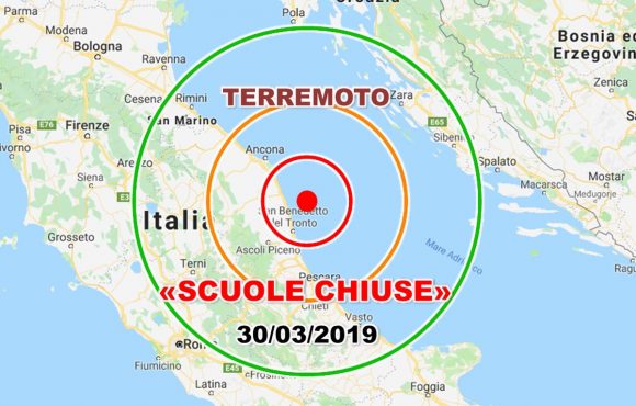 Scuole chiuse in seguito allo sciame sismico