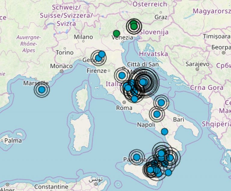 Terremoto: nella notte scossa profonda al sud Italia, dati ufficiali