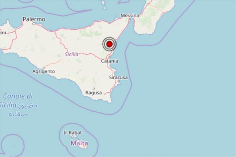Terremoto oggi Sicilia 6 aprile 2019, scossa M 2.4 in provincia di Catania – Dati Ingv
