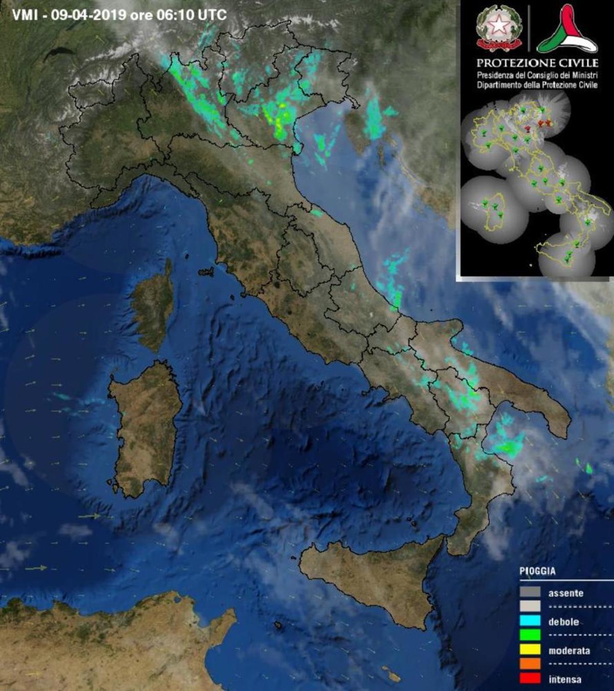 Precipitazioni attuali dal radar - protezionecivile.gov.it Precipitazioni attuali dal radar - protezionecivile.gov.it