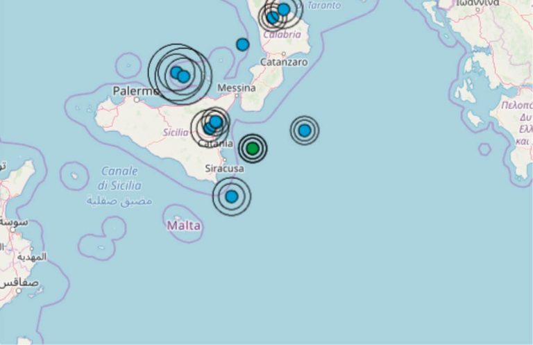 Terremoto oggi Sicilia 12 aprile 2019, scossa M 2.0 provincia Catania | Dati Ingv