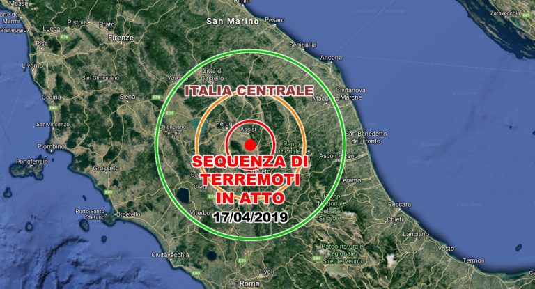 Lunga sequenza di terremoti in corso al centro Italia, scosse avvertite nettamente e grande apprensione. Dati INGV