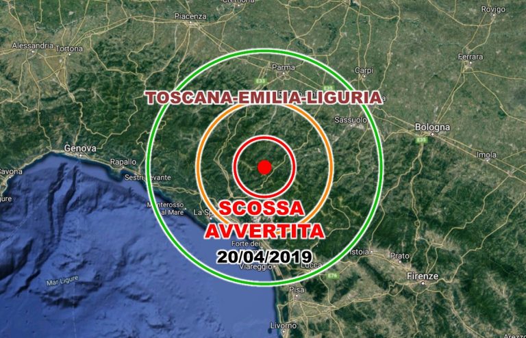 Scossa di terremoto molto superficiale avvertita in tre regioni italiane. Dati ufficiali INGV