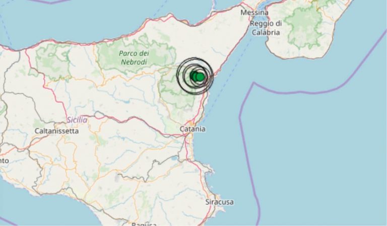 Terremoto oggi Sicilia 27 aprile 2019, scossa M 3.3 provincia di Catania | Dati INGV