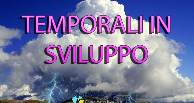 Possibilità di temporali pomeridiani specie sulle Alpi e zone interne del Centro-Sud