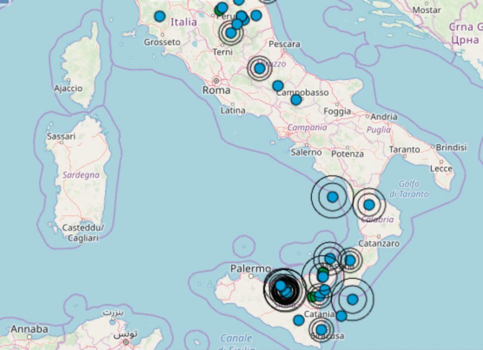 Scosse Di Terremoto In Tempo Reale Italia