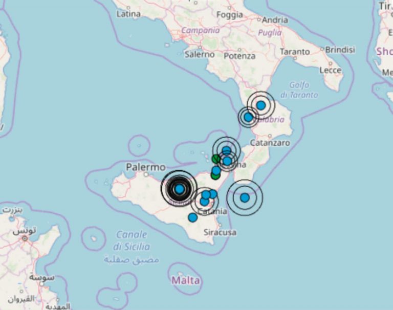Nel cuore della notte doppio sisma al sud Italia. I dati ufficiali dell’INGV