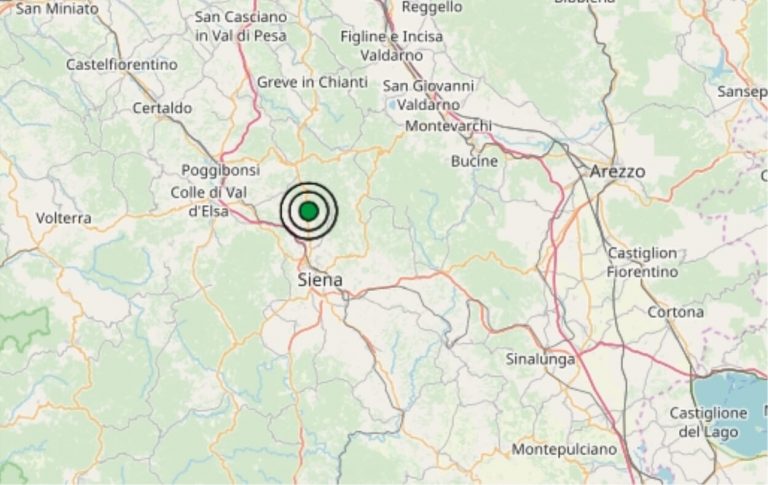 Terremoto oggi Toscana, martedì 14 maggio 2019: scossa M 2.6 in provincia di Siena | Dati INGV