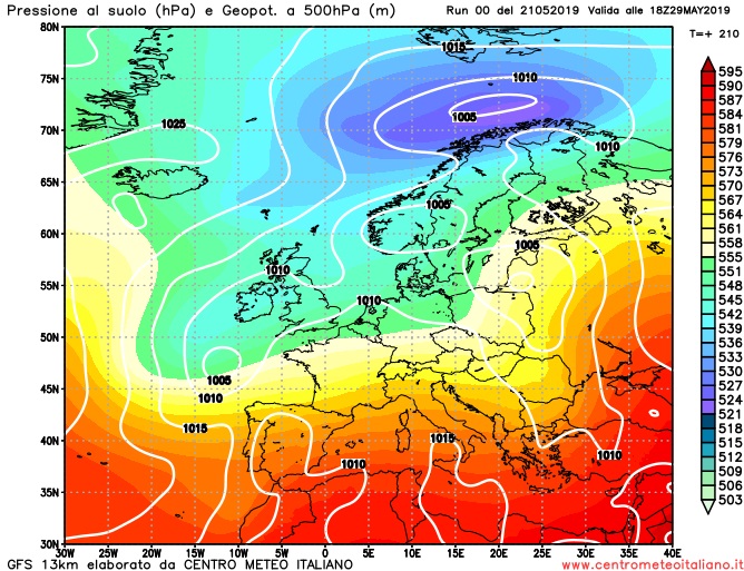 METEO: giornate instabili in ITALIA con piogge e locali ...