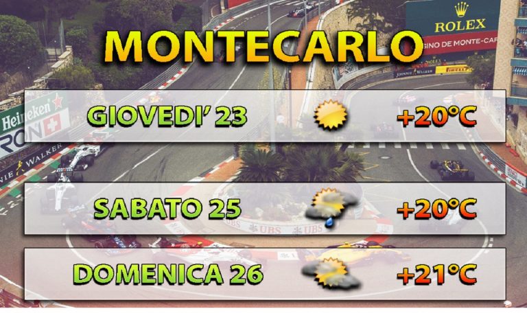 Formula 1, GP Monaco Monte Carlo 2019: orari tv F1 Sky e Tv8. Meteo 23-25-26 maggio