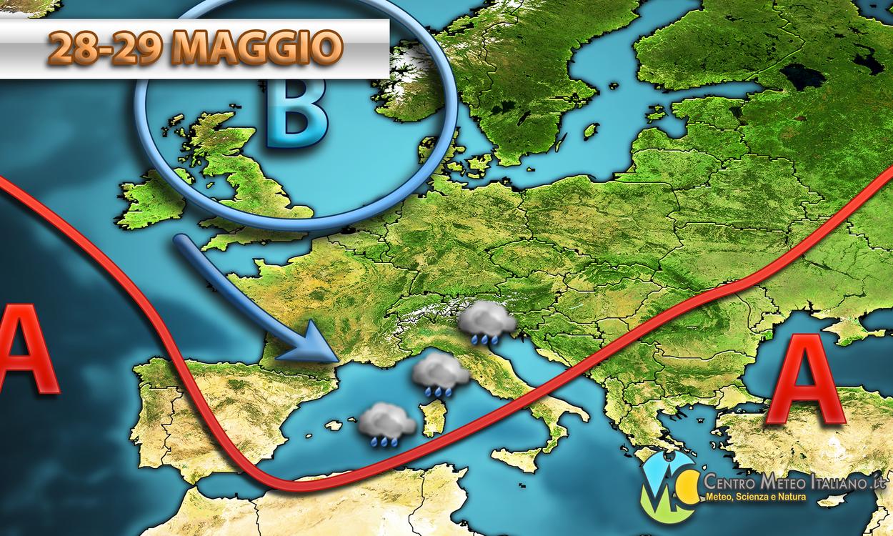 Ultima settimana di maggio all'insegna del maltempo