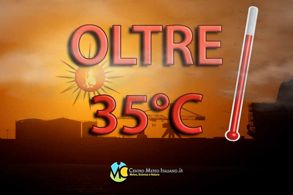 Temperature in aumento anche oltre i +35 gradi