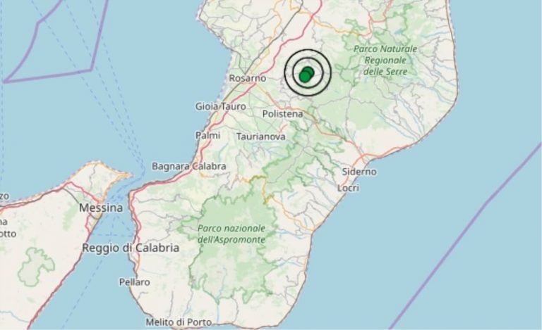 Terremoto oggi Calabria 1 giugno 2019, scossa M 3.4 avvertita in provincia di Reggio Calabria | Dati INGV