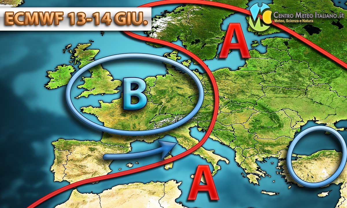 Possibili piogge anche per la seconda metà della prossima settimana ma l'incertezza è ancora elevata.