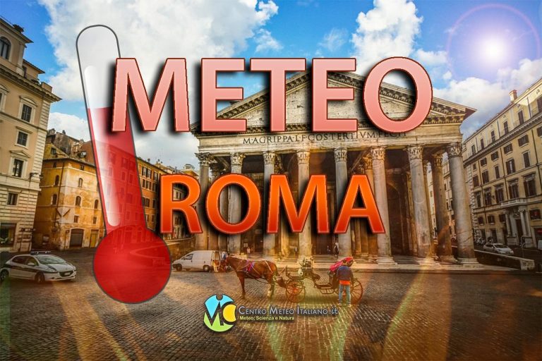 METEO ROMA: giornata meno soleggiata con qualche nube di troppo, clima tuttavia gradevole