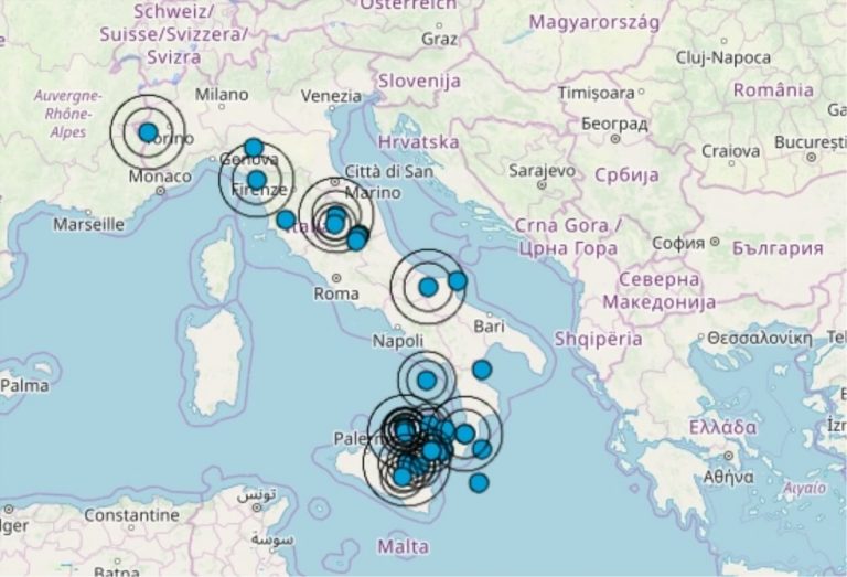 Terremoto oggi Italia 8 giugno 2019, le ultime scosse registrate – Dati Ingv
