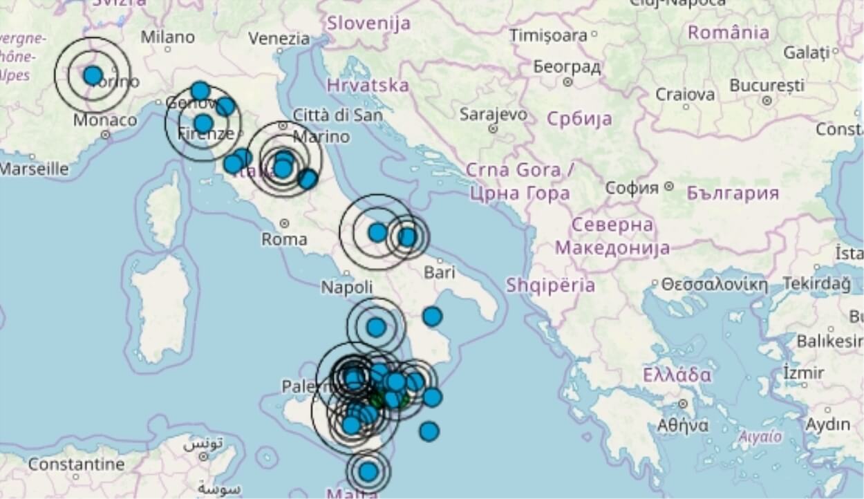 Terremoto Oggi Italia 10 Giugno 2019, Le Ultime Scosse Registrate ...