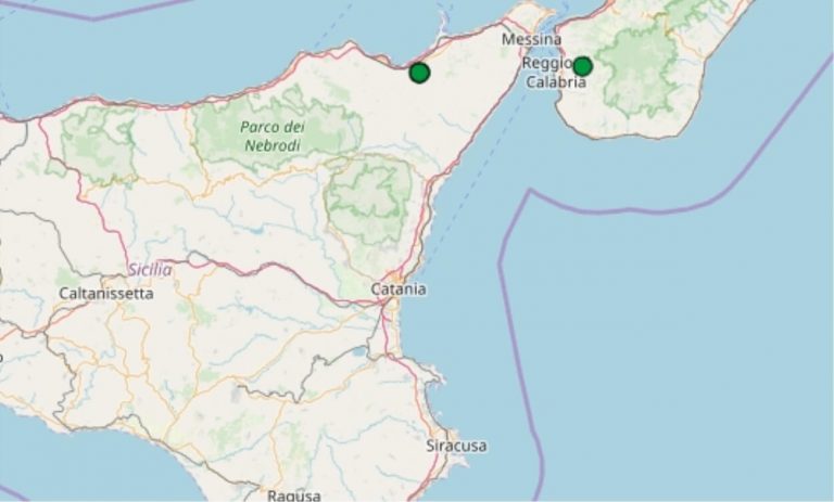 Terremoto oggi Sicilia 10 giugno 2019, scossa M 2.2 provincia di Messina – Dati Ingv