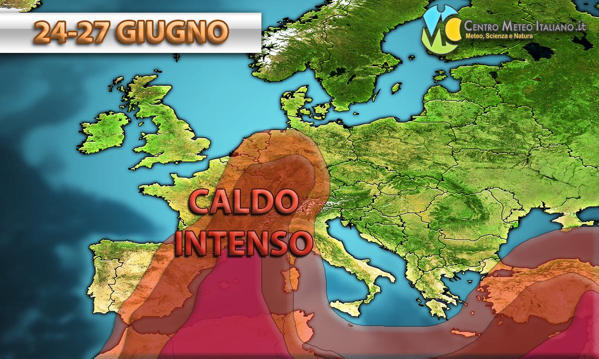 Ondata di caldo africano verso l'Europa