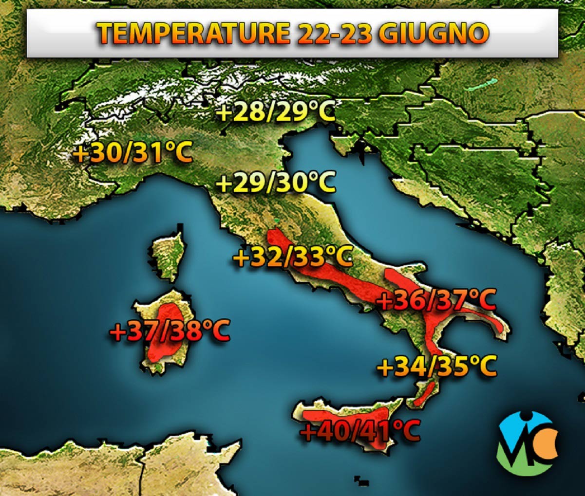 Temperature in aumento in vista del prossimo weekend, con l'anticiclone africano che tornerà ad espandersi verso l'Italia.