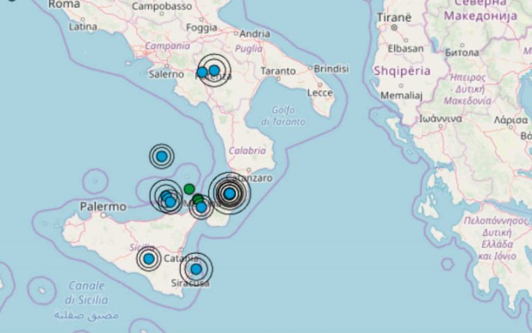 Nuova scossa avvertita al sud Italia: continua l’intensa sequenza sismica. Le zone colpite