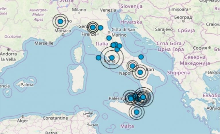 Terremoto in Italia oggi, 26 giugno 2019, le ultime scosse registrate – Dati Ingv