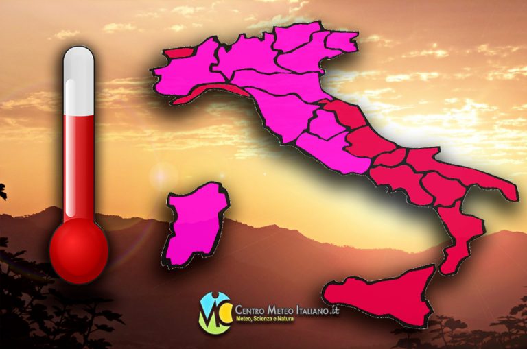 METEO – caldo africano in ITALIA ancora nei prossimi giorni, ma vediamo per quanto