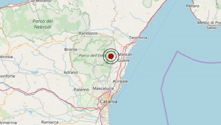 Terremoto oggi in Sicilia, nella mattinata di venerdì 12 luglio 2019: scossa M 2.6 in provincia di Catania- Dati INGV