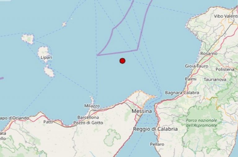 Terremoto oggi sul Tirreno Meridionale, 26 agosto 2022, scossa M 2.4 – Dati Ingv