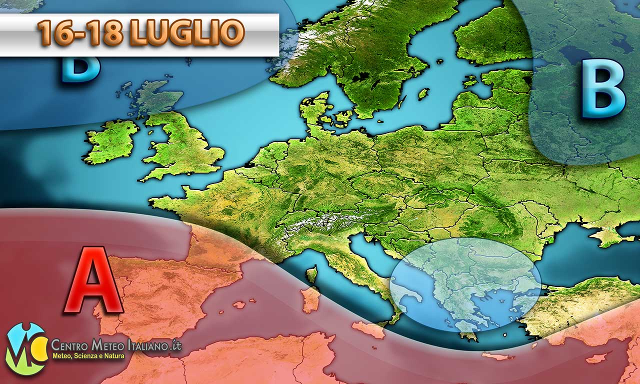 Prossimi giorni con maltempo verso il Sud Italia