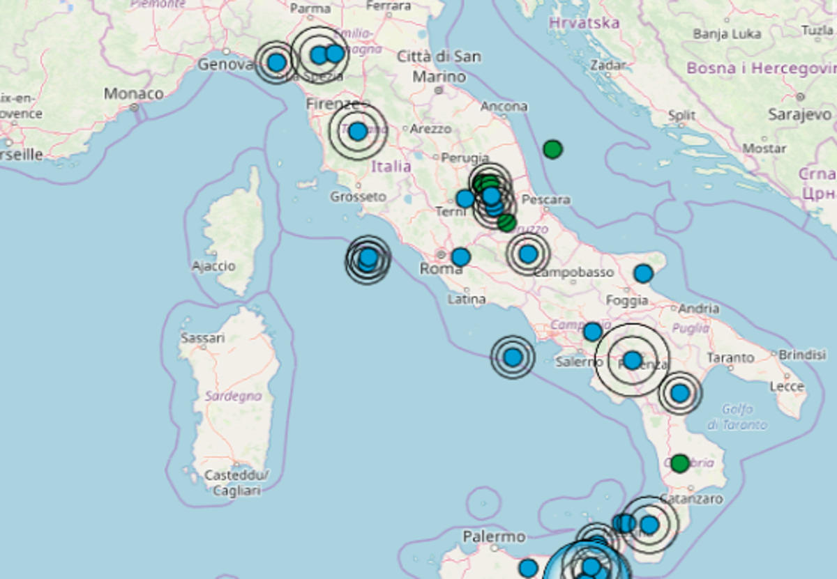 Terremoto oggi 13 luglio 2019, le ultime scosse registrate ...