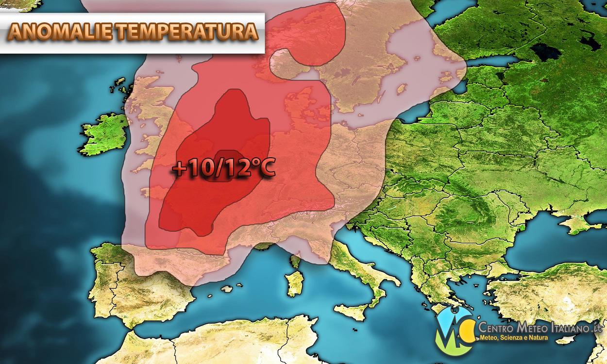 Anomalie di temperatura nei prossimi giorni