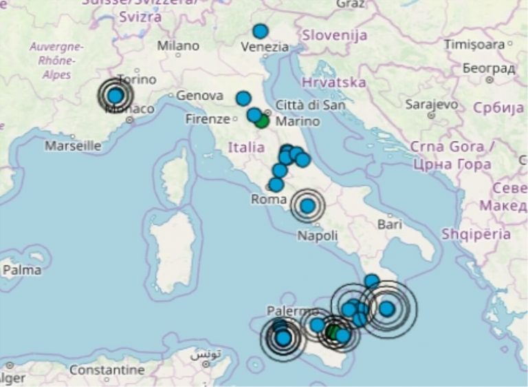 Terremoto nel Lazio oggi, 24 luglio 2019, scossa M 2.1 provincia di Rieti – Dati Ingv