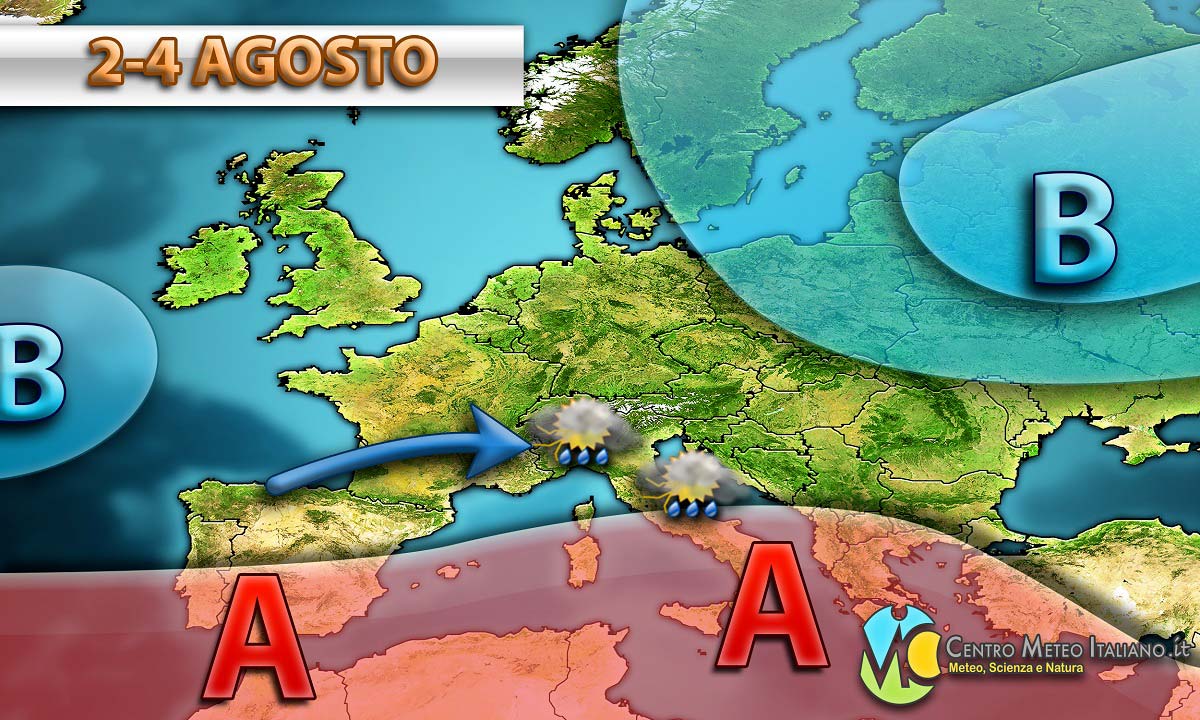 Inizio agosto tra caldo e temporali