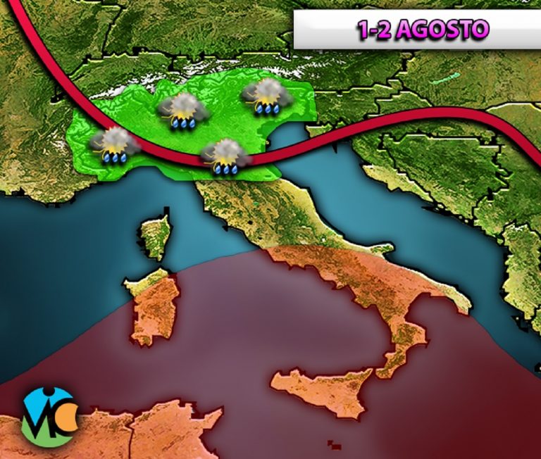 METEO – rapido peggioramento con acquazzoni e temporali, ecco dove METEO – rapido peggioramento con acquazzoni e temporali, ecco dove