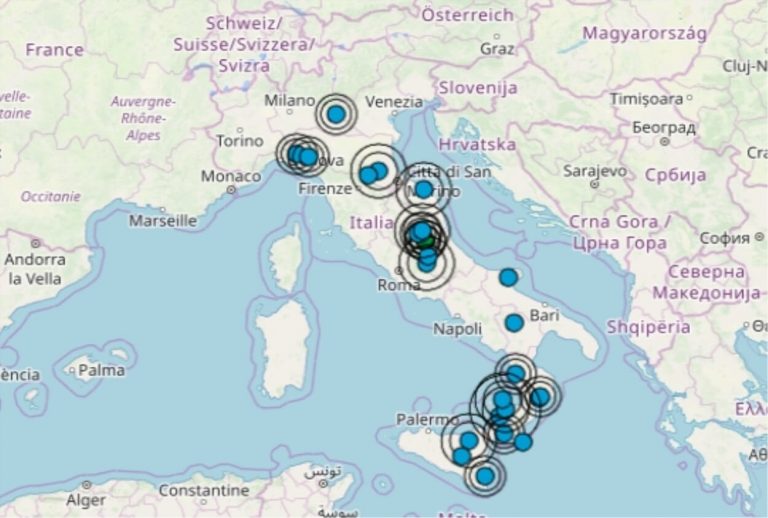 Terremoto in Piemonte oggi 5 agosto 2019, scossa M 2.3 provincia di Cuneo – Dati Ingv