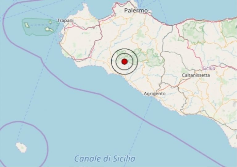 Terremoto in Sicilia oggi, 5 agosto 2019, scossa M 3.6 avvertita in provincia Agrigento – Dati Ingv