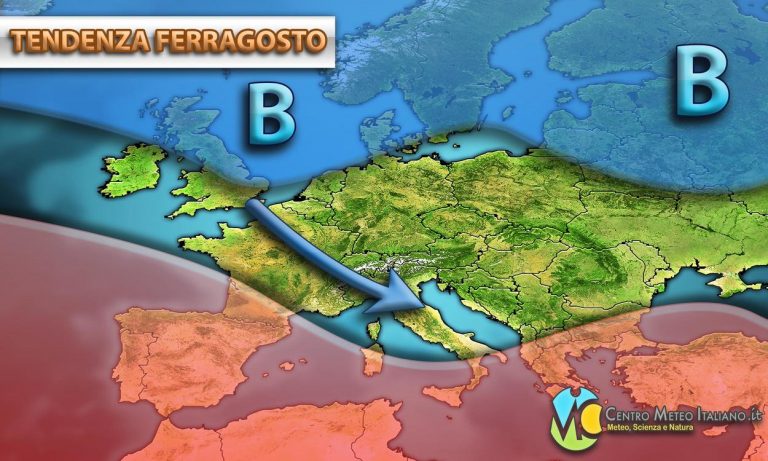 METEO – ultimi aggiornamenti per FERRAGOSTO in ITALIA tra caldo intenso e temporali