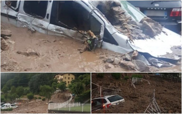 Maltempo – Situazione critica al Nord Italia: crolla un ponte, fango e detriti invadono diversi comuni. Evacuate oltre 140 persone nel lecchese. Foto