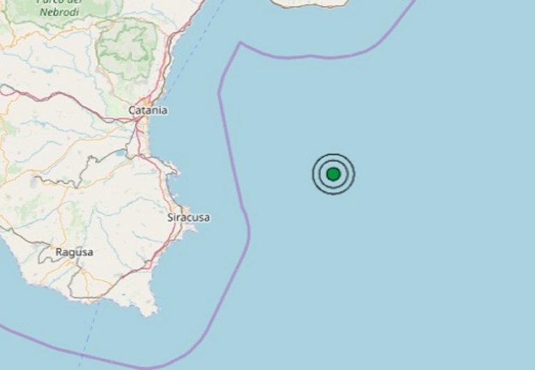 Terremoto oggi 10 agosto 2019: in nottata scossa M 2.7 in Sicilia, sul Mare Ionio Meridionale – Dati INGV