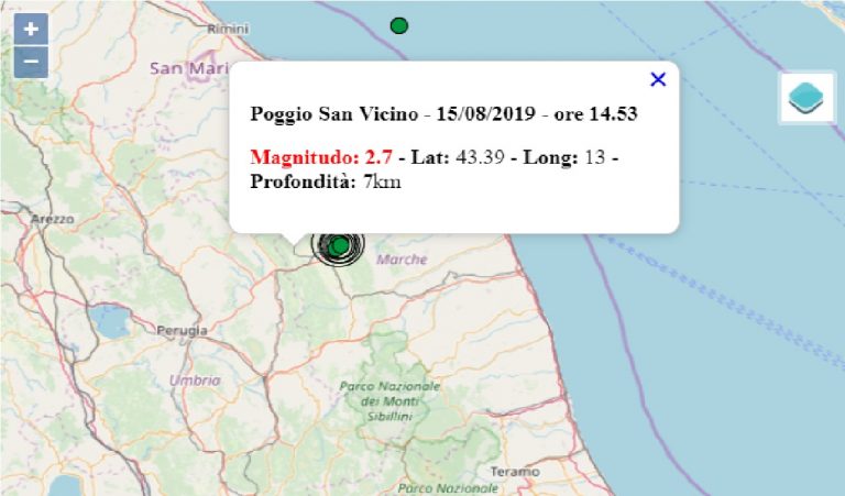 Terremoto oggi Italia 15 agosto 2019: la terra continua a tremare nelle Marche