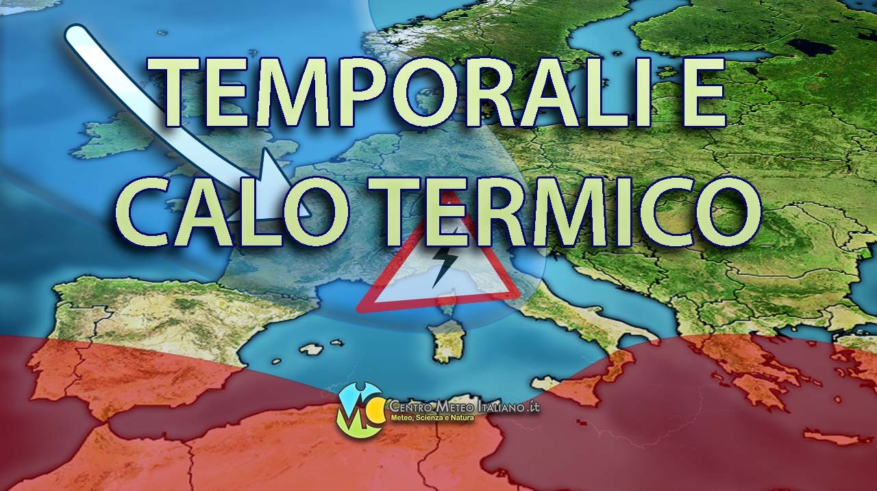 Maltempo e calo termico in arrivo.
