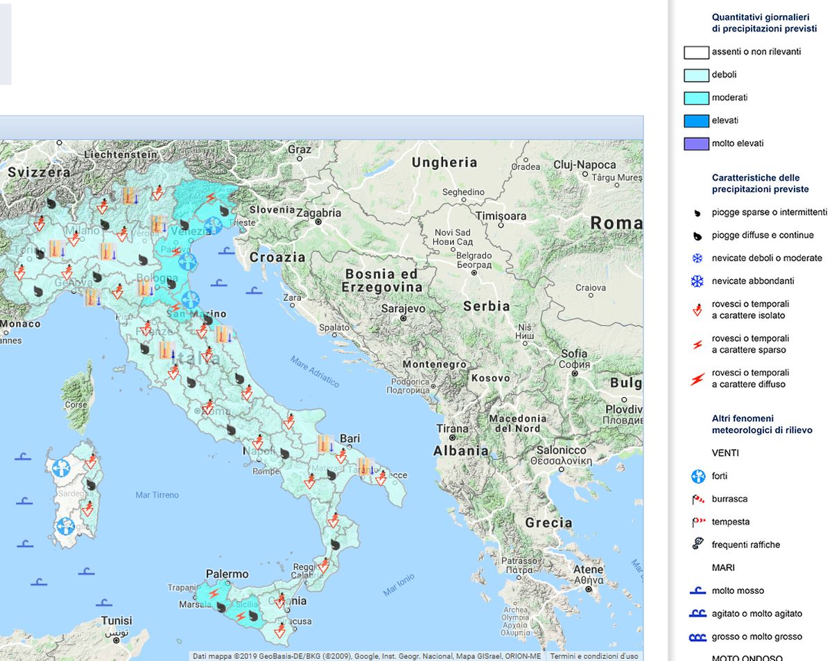 MALTEMPO – Ancora TEMPORALI In Arrivo Sul Nostro Paese, La Protezione ...