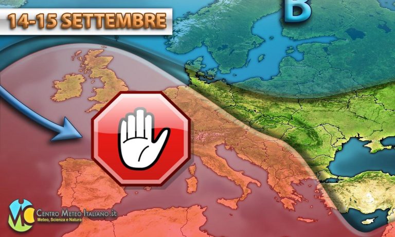 METEO – L’ANTICICLONE transenna le porte atlantiche, lungo STOP del MALTEMPO in ITALIA, ecco i dettagli