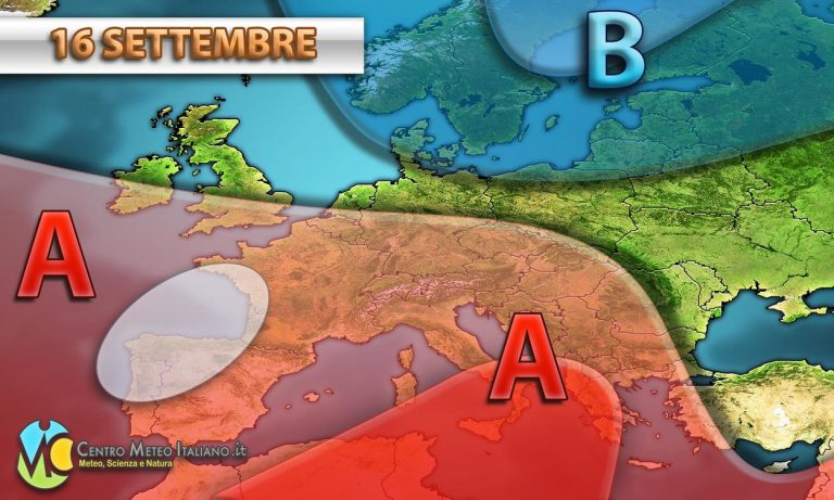 METEO – autunno in pausa a causa di un possente anticiclone in Europa, ecco gli aggiornamenti