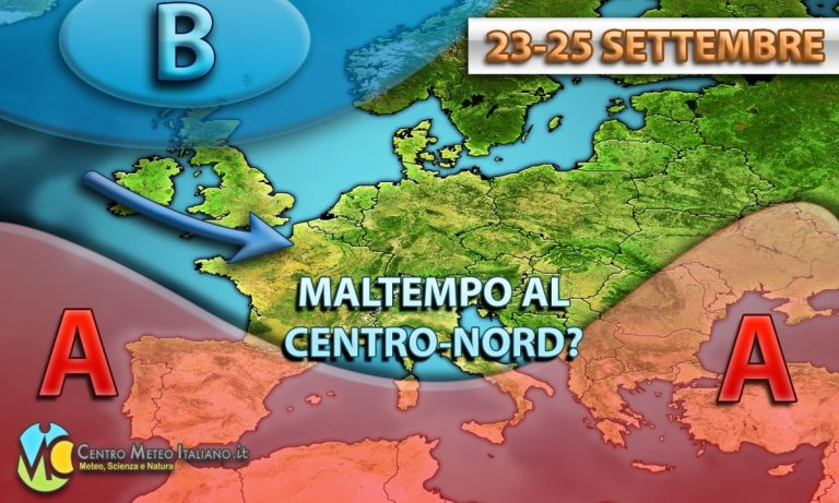 METEO – TRENO di PERTURBAZIONI in arrivo in ITALIA con CROLLO TERMICO, ESTATE KO, tutti i dettagli