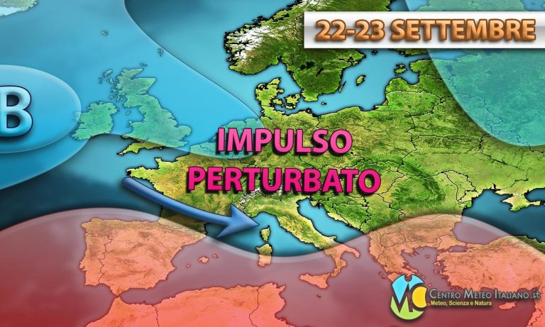 METEO – PERTURBAZIONE in affondo in ITALIA nelle prossime ore, violento MALTEMPO con forti TEMPORALI in arrivo, ecco dove